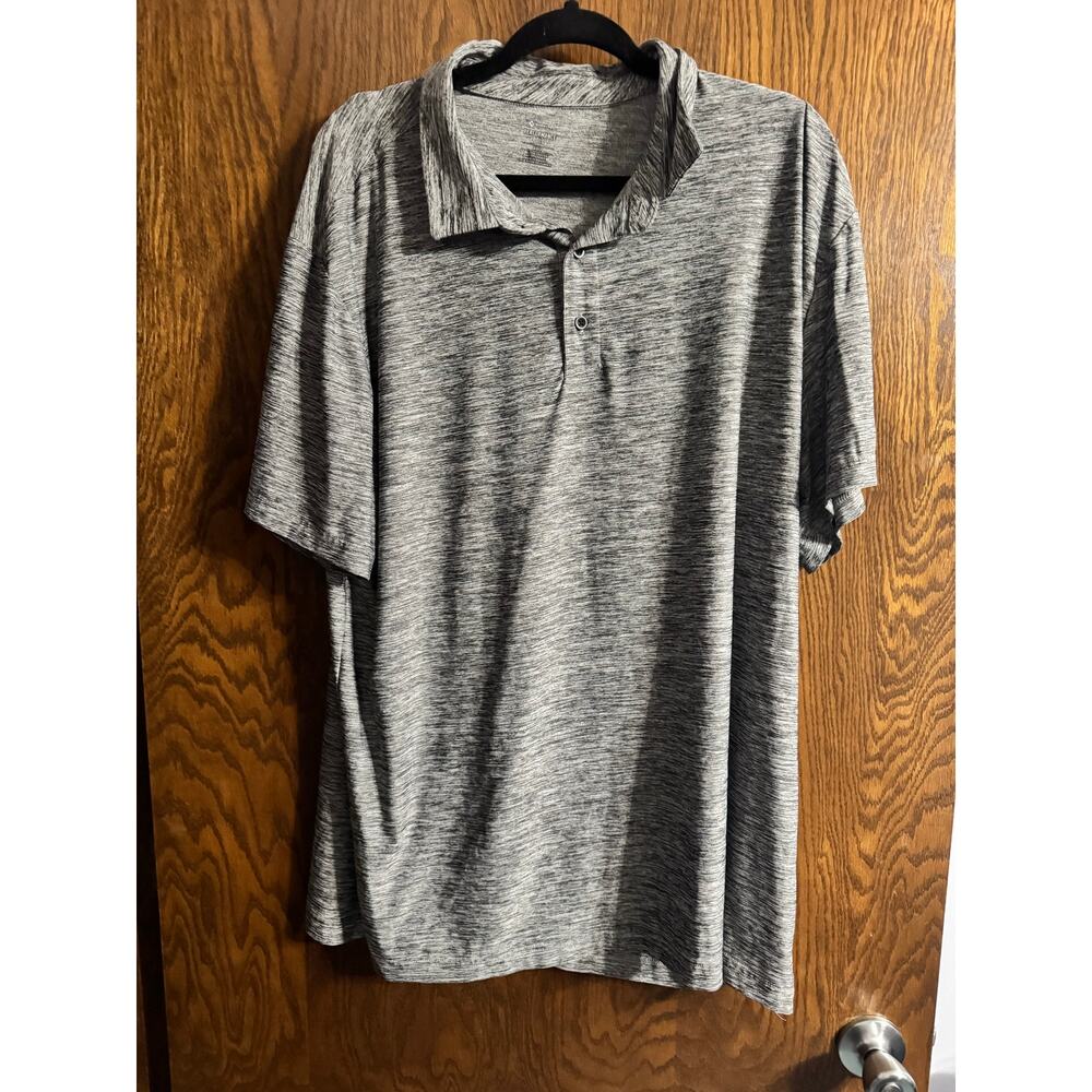 Members Mark Polo Grey XXL